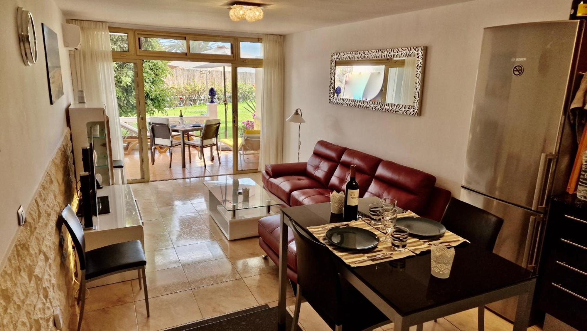 Tamaran 102 - Los Campos - Lux Garden Apt Near Dunes, Quiet-Central-Renovated San Bartolomé Eksteriør bilde